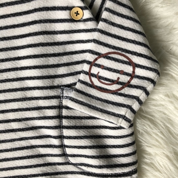 Zara 6-9M Striped Hoodie - Picture 2 of 3